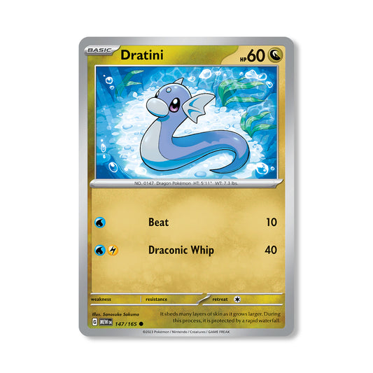 Dratini Pokémon Scarlet & Violet 151 - Reverse Holo kaart | Engels