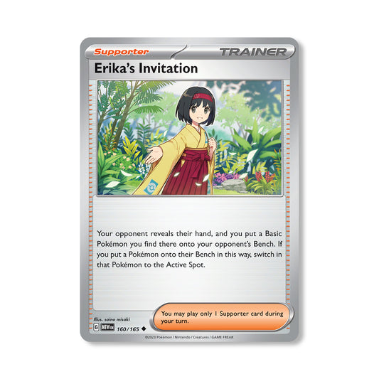 Erika's Invitation Pokémon Scarlet & Violet 151 - Normal kaart | Engels