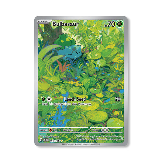 Bulbasaur Pokémon Scarlet & Violet 151 - Full Art kaart | Engels