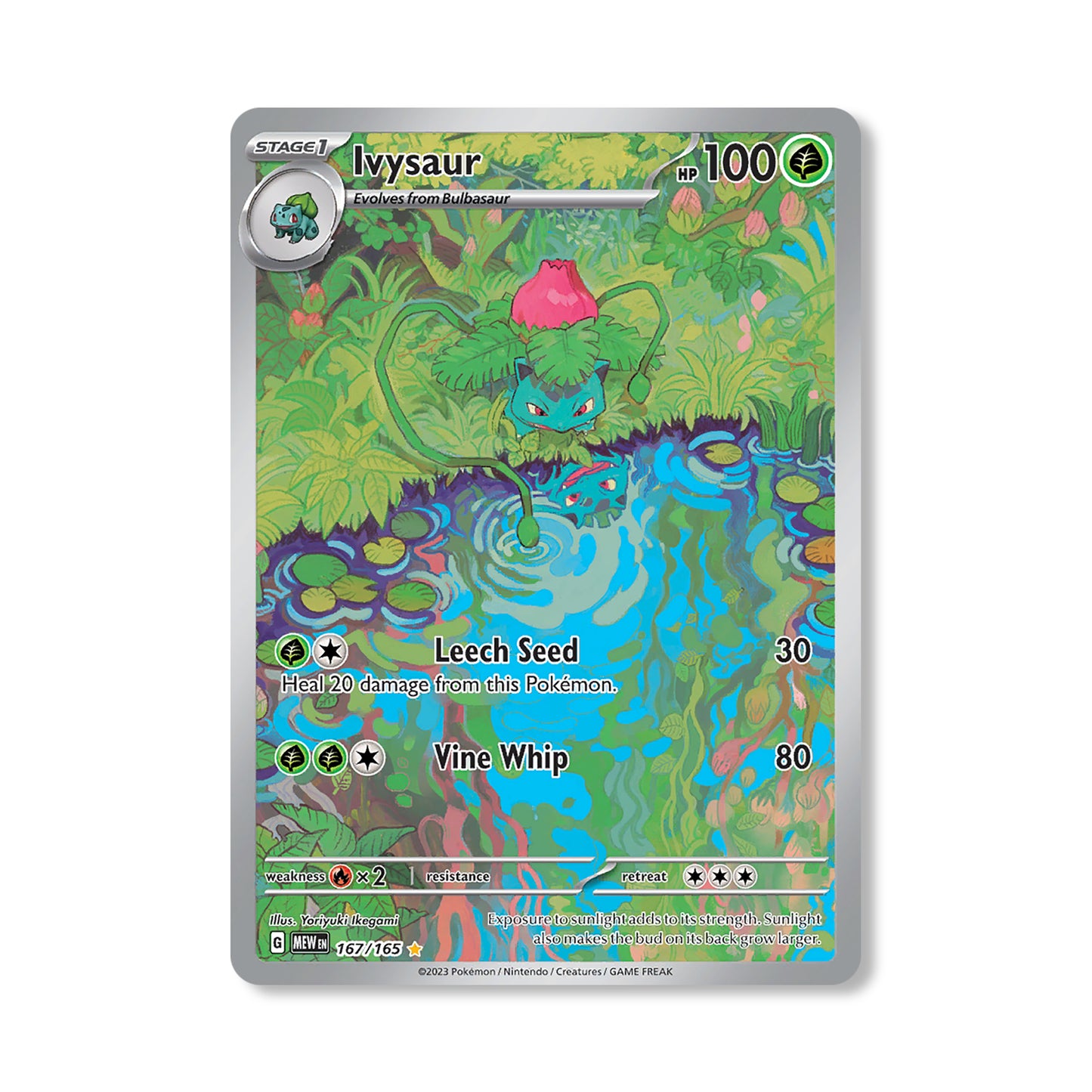 Ivysaur Pokémon Scarlet & Violet 151 - Full Art kaart | Engels