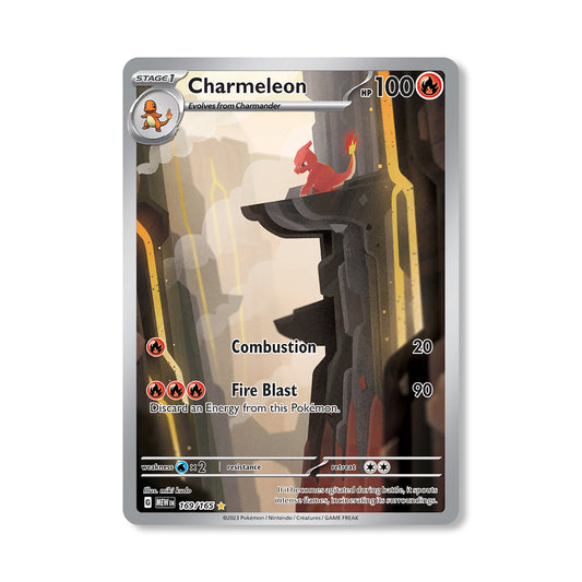 Charmeleon Pokémon Scarlet & Violet 151 - Full Art kaart | Engels