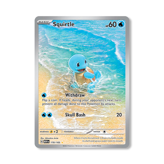 Squirtle Pokémon Scarlet & Violet 151 - Full Art kaart | Engels