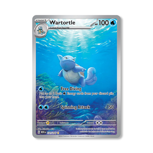 Wartortle Pokémon Scarlet & Violet 151 - Full Art kaart | Engels
