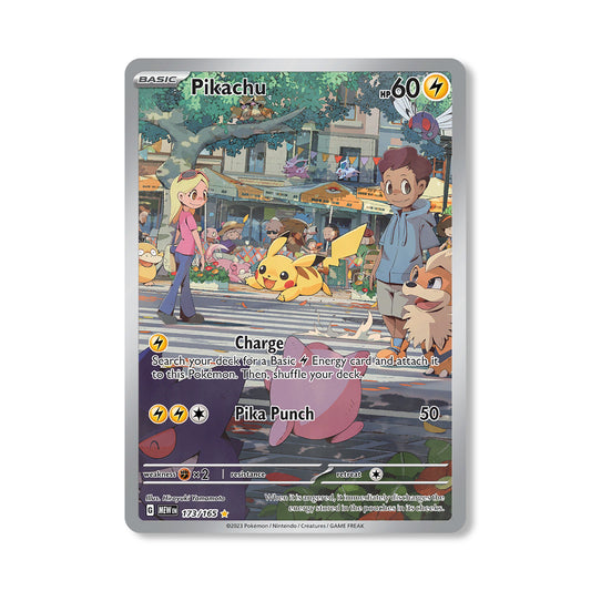 Pikachu Pokémon Scarlet & Violet 151 - Full Art kaart | Engels