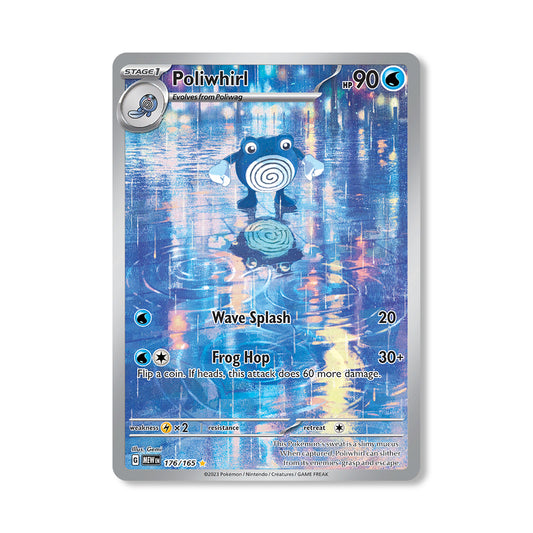 Poliwhirl Pokémon Scarlet & Violet 151 - Full Art kaart | Engels