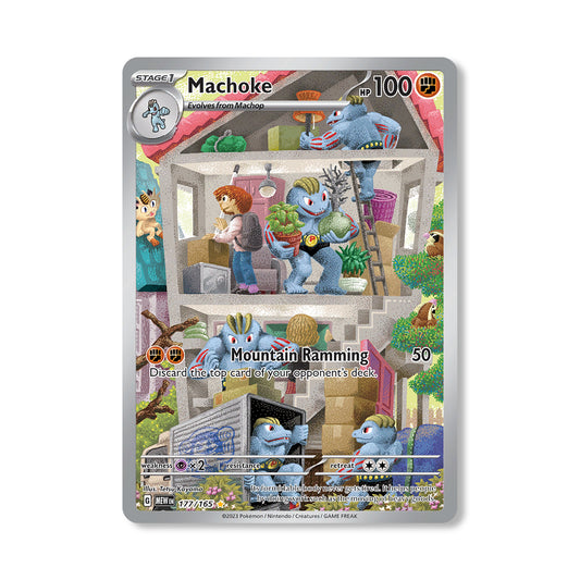 Machoke Pokémon Scarlet & Violet 151 - Full Art kaart | Engels