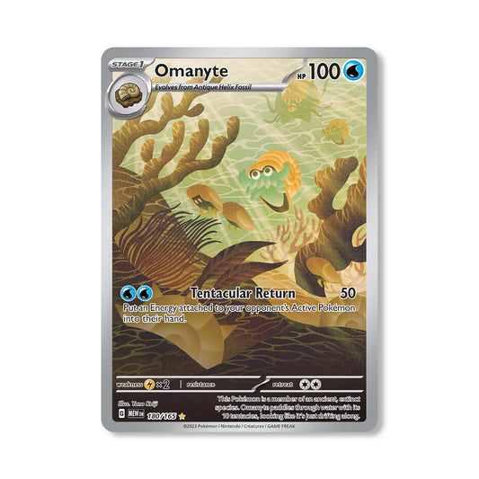 Omanyte Pokémon Scarlet & Violet 151 - Illustration Rare kaart | Engels
