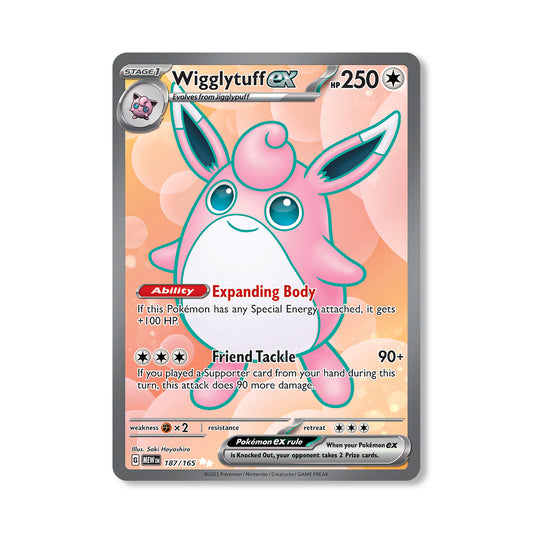 Wigglytuff ex Pokémon Scarlet & Violet 151 - ex kaart | Engels