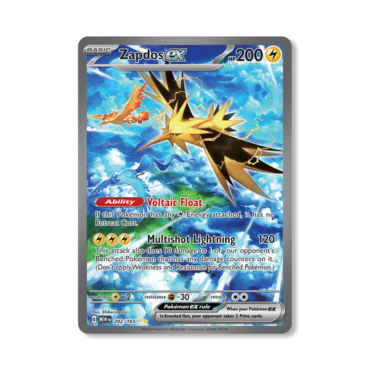 Zapdos ex Pokémon Scarlet & Violet 151 - ex kaart | Engels
