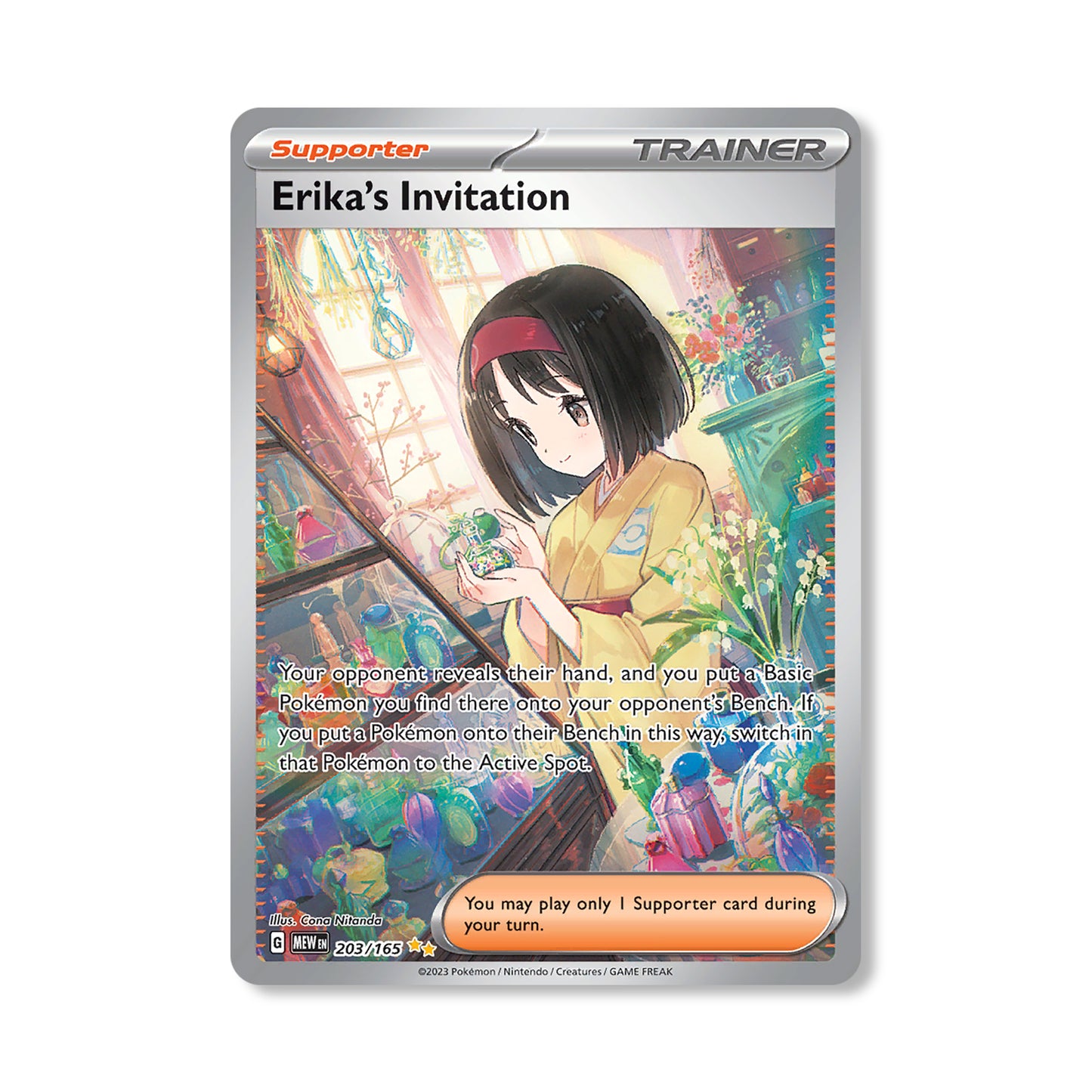 Erika's Invitation Pokémon Scarlet & Violet 151 - Full Art kaart | Engels