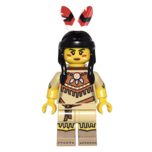 LEGO Minifigures Series 3 Tribal Woman – Indigenous Tribal Minifigure
