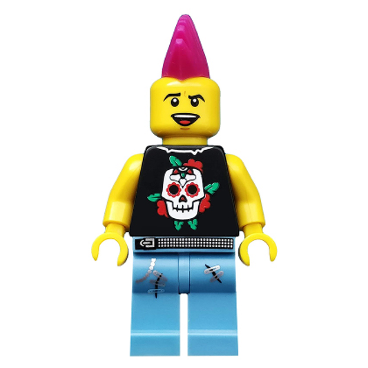 LEGO Minifigures Series 4 Punk Rocker – Guitar Rock Music Minifigure