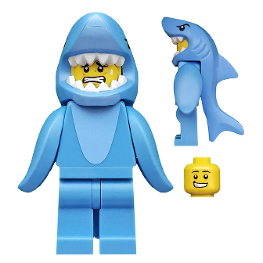 LEGO Minifigures Series 15 Shark Suit Guy – Shark Costume Guy Minifigure