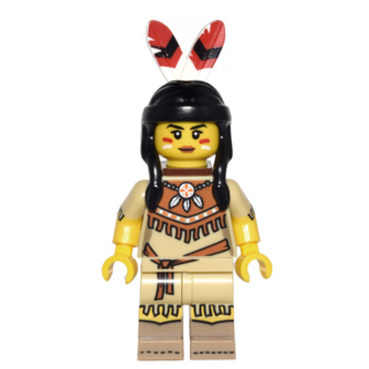 LEGO Minifigures Series 15 Tribal Woman – Tribal Woman Minifigure