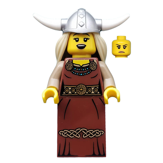 LEGO Minifigures Series 7 Viking Woman – Female Viking Warrior Minifigure