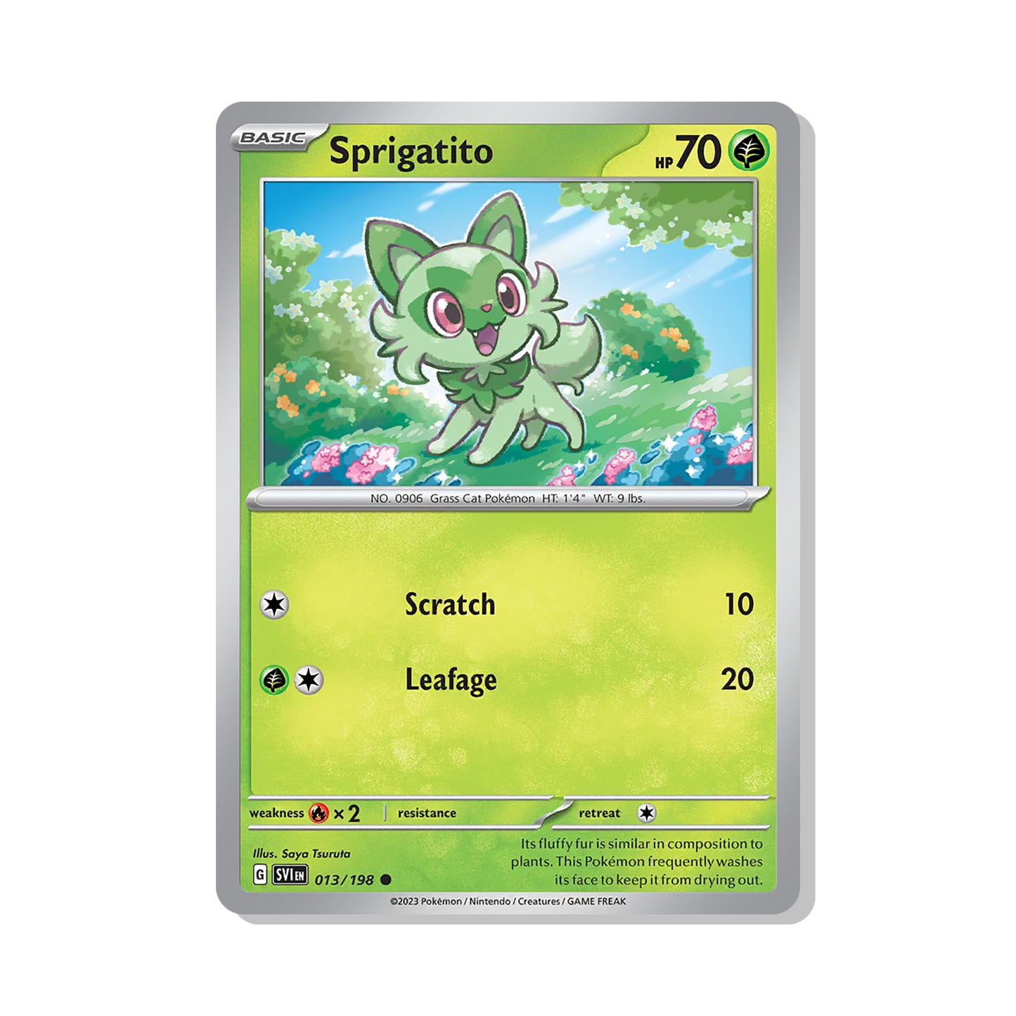 Sprigatito Pokémon Scarlet & Violet - Reverse Holo kaart | Engels