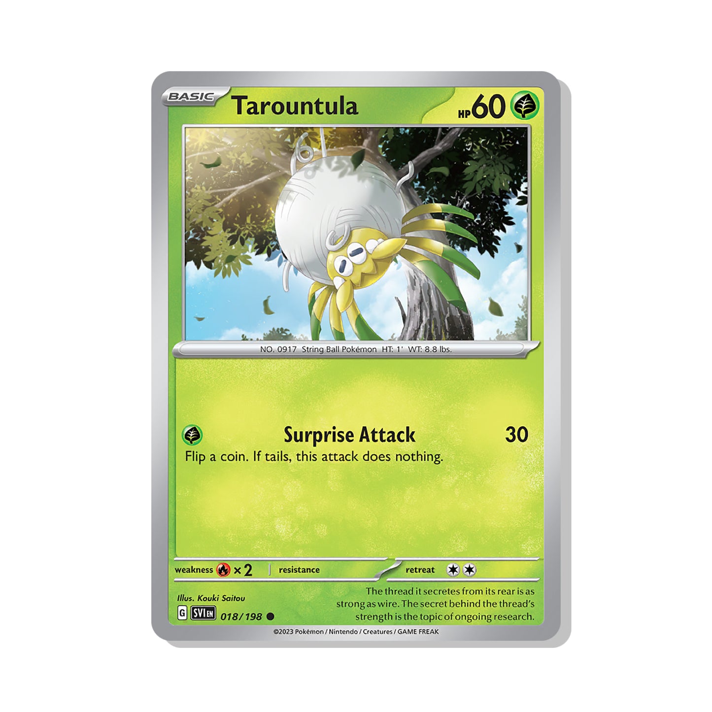 Tarountula Pokémon Scarlet & Violet - Normal kaart | Engels