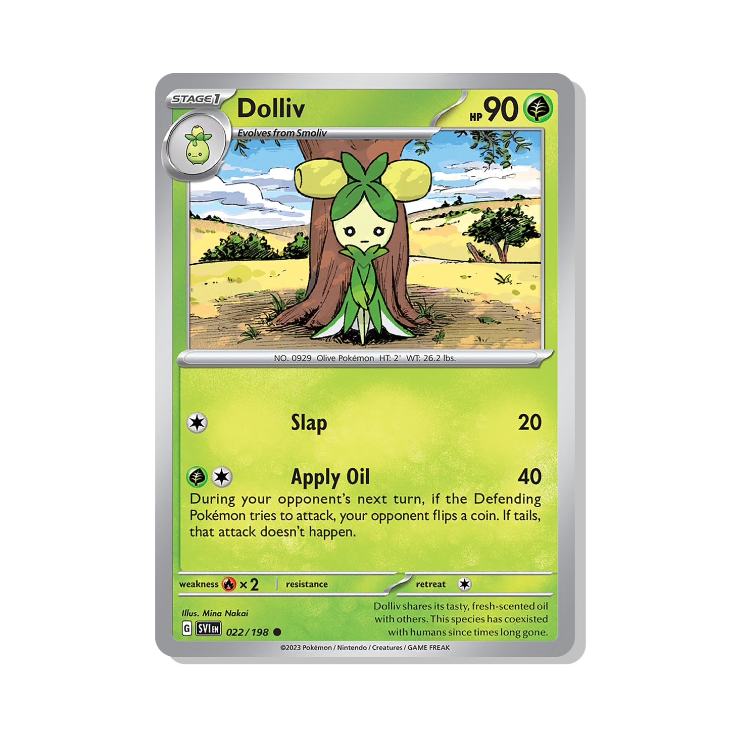Dolliv Pokémon Scarlet & Violet - Reverse Holo kaart | Engels