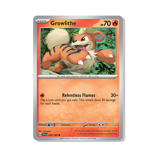Growlithe Pokémon Scarlet & Violet - Reverse Holo kaart | Engels