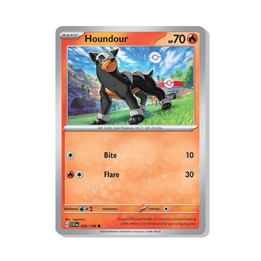 Houndour Pokémon Scarlet & Violet - Reverse Holo kaart | Engels