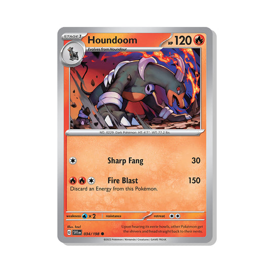 Houndoom Pokémon Scarlet & Violet - Reverse Holo kaart | Engels
