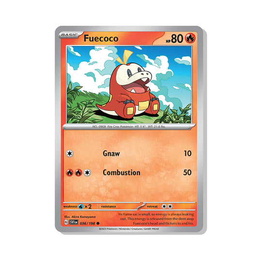 Fuecoco Pokémon Scarlet & Violet - Reverse Holo kaart | Engels