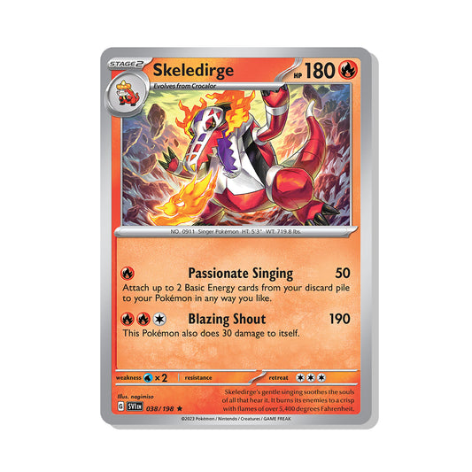 Skeledirge Pokémon Scarlet & Violet - Normal kaart | Engels