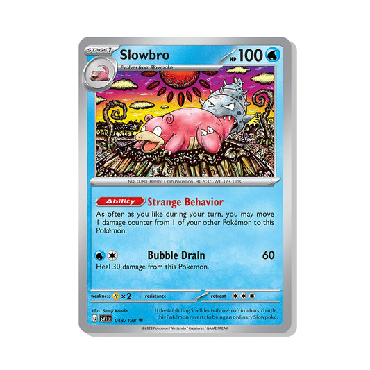 Slowbro Pokémon Scarlet & Violet - Normal kaart | Engels