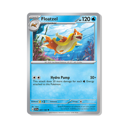 Floatzel Pokémon Scarlet & Violet - Normal kaart | Engels