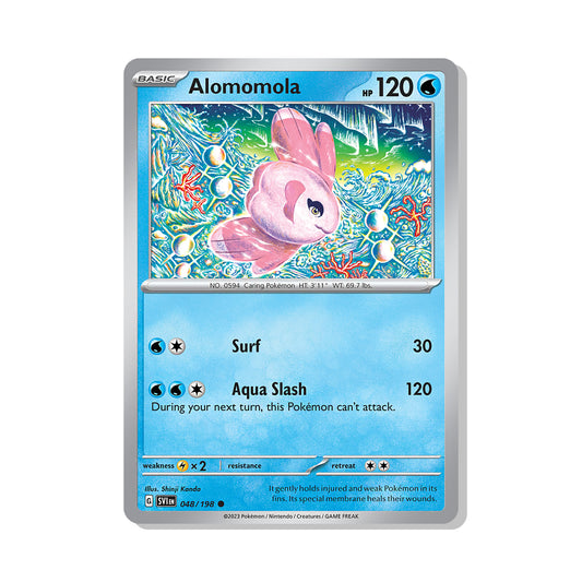 Alomomola Pokémon Scarlet & Violet - reverse Holo kaart | Engels