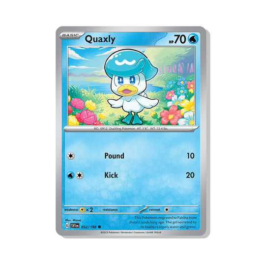 Quaxly Pokémon Scarlet & Violet - reverse Holo kaart | Engels