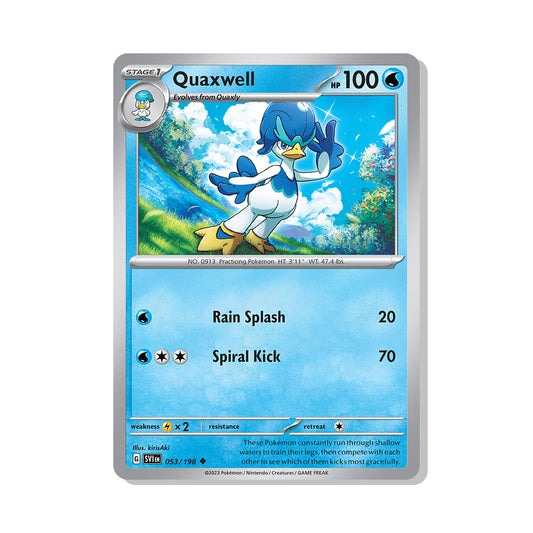 Quaxwell Pokémon Scarlet & Violet - reverse Holo kaart | Engels