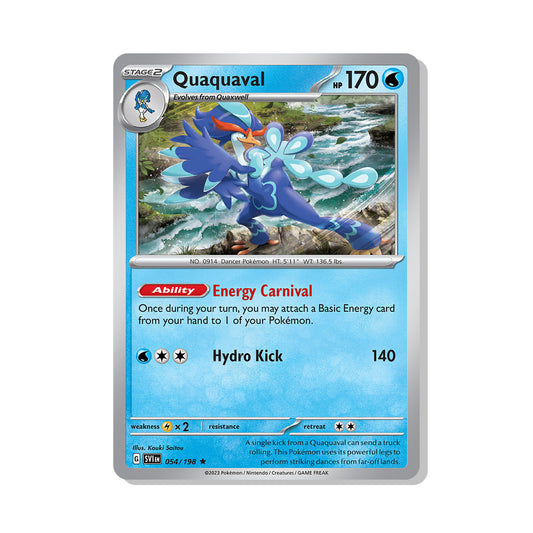 Quaquaval Pokémon Scarlet & Violet - Prize Pack kaart | Engels
