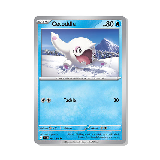 Cetoddle Pokémon Scarlet & Violet - reverse Holo kaart | Engels
