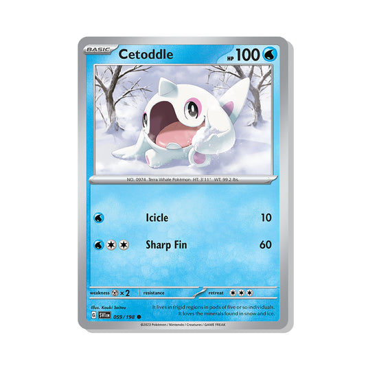 Cetoddle Pokémon Scarlet & Violet - reverse Holo kaart | Engels