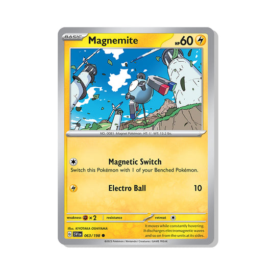 Magnemite Pokémon Scarlet & Violet - reverse Holo kaart | Engels