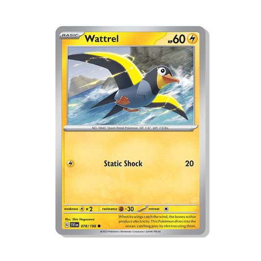 Wattrel Pokémon Scarlet & Violet - Reverse Holo kaart | Engels