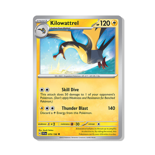 Kilowattrel Pokémon Scarlet & Violet - Normal kaart | Engels