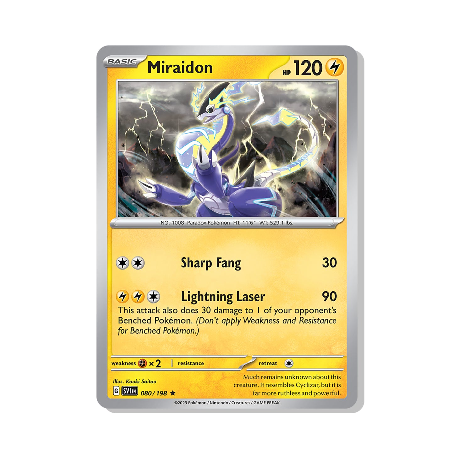 Miraidon Pokémon Scarlet & Violet - Normal kaart | Engels