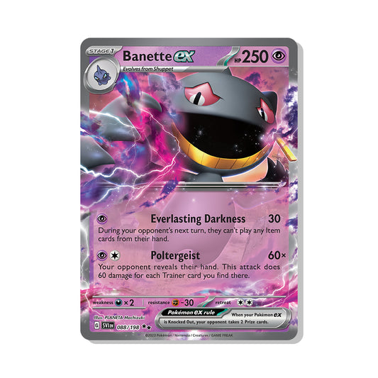 Banette ex Pokémon Scarlet & Violet - ex kaart | Engels