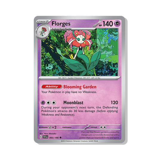Florges Pokémon Scarlet & Violet - Reverse Holo kaart | Engels