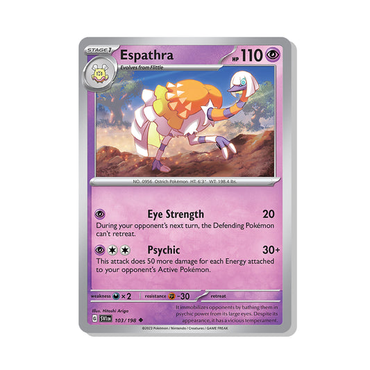 Espathra Pokémon Scarlet & Violet - Reverse Holo kaart | Engels