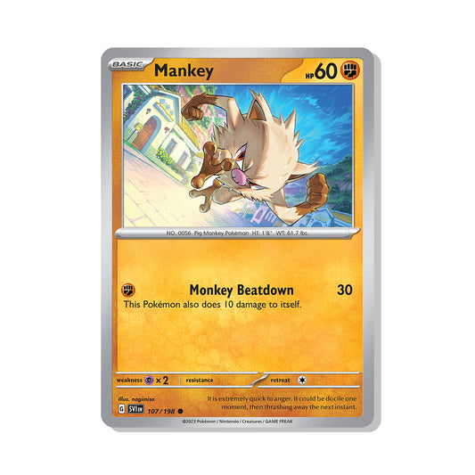 Mankey Pokémon Scarlet & Violet - Normal kaart | Engels