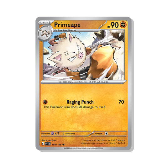 Primeape Pokémon Scarlet & Violet - Reverse Holo kaart | Engels