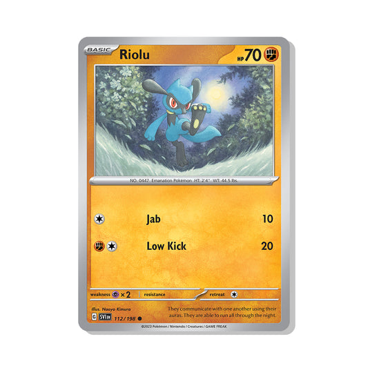 Riolu Pokémon Scarlet & Violet - Normal kaart | Engels