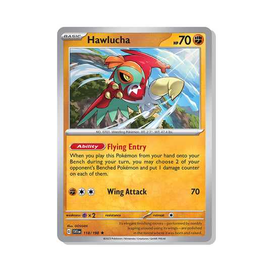 Hawlucha Pokémon Scarlet & Violet - Reverse Holo kaart | Engels