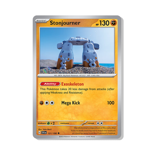 Stonjourner Pokémon Scarlet & Violet - Reverse Holo kaart | Engels