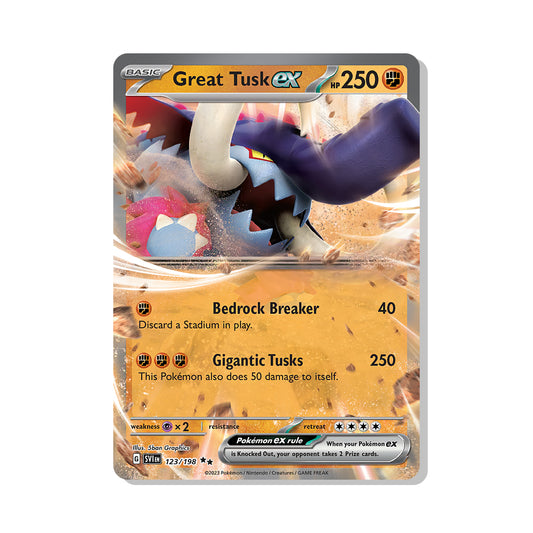 Great Tusk ex Pokémon Scarlet & Violet - ex kaart | Engels