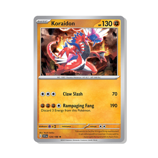 Koraidon Pokémon Scarlet & Violet - Holo kaart | Engels