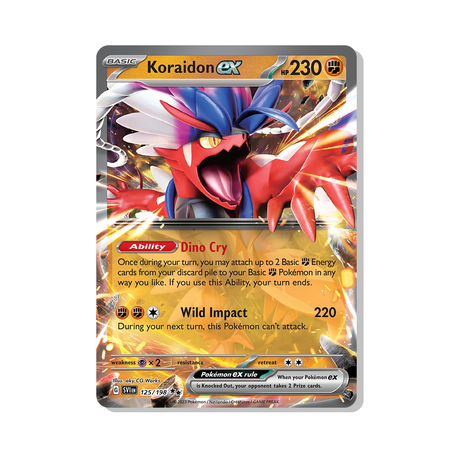 Koraidon ex Pokémon Scarlet & Violet - ex kaart | Engels